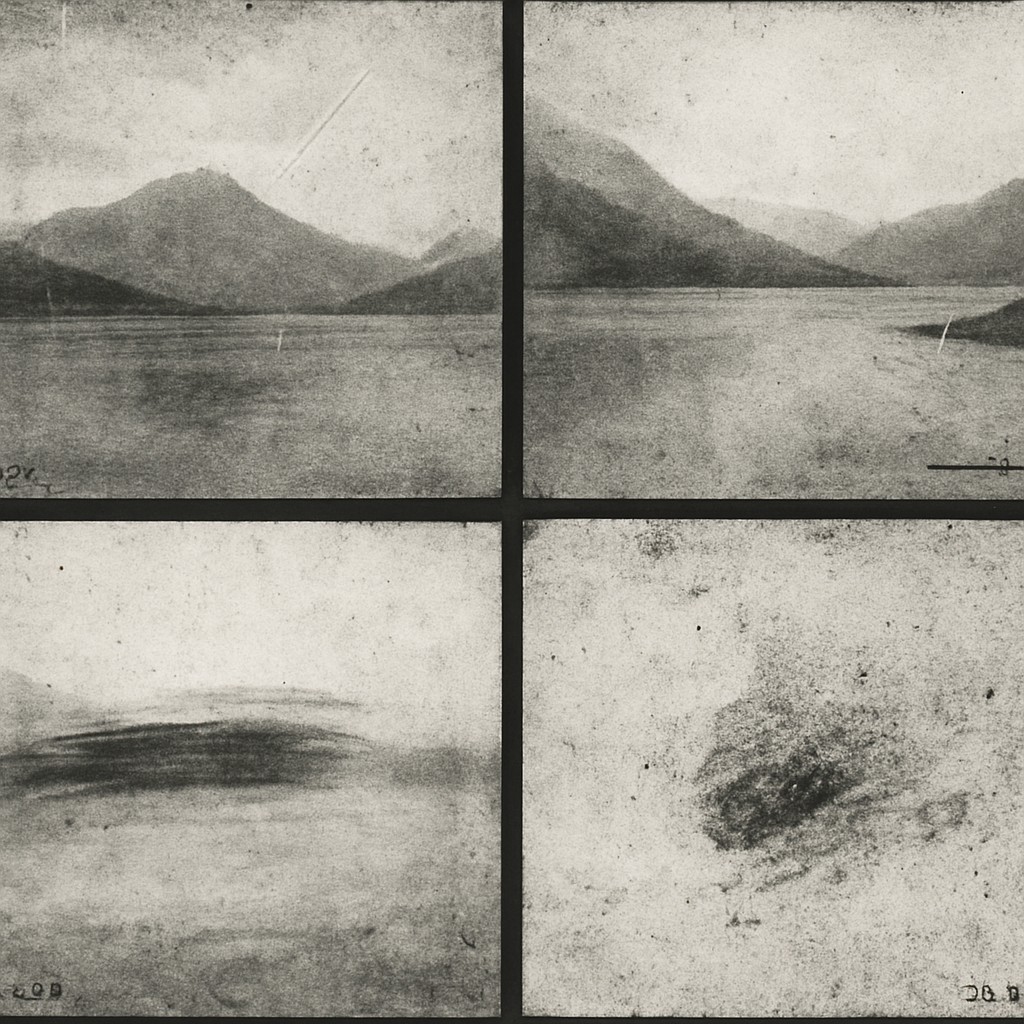 serene landscape with mountains and water