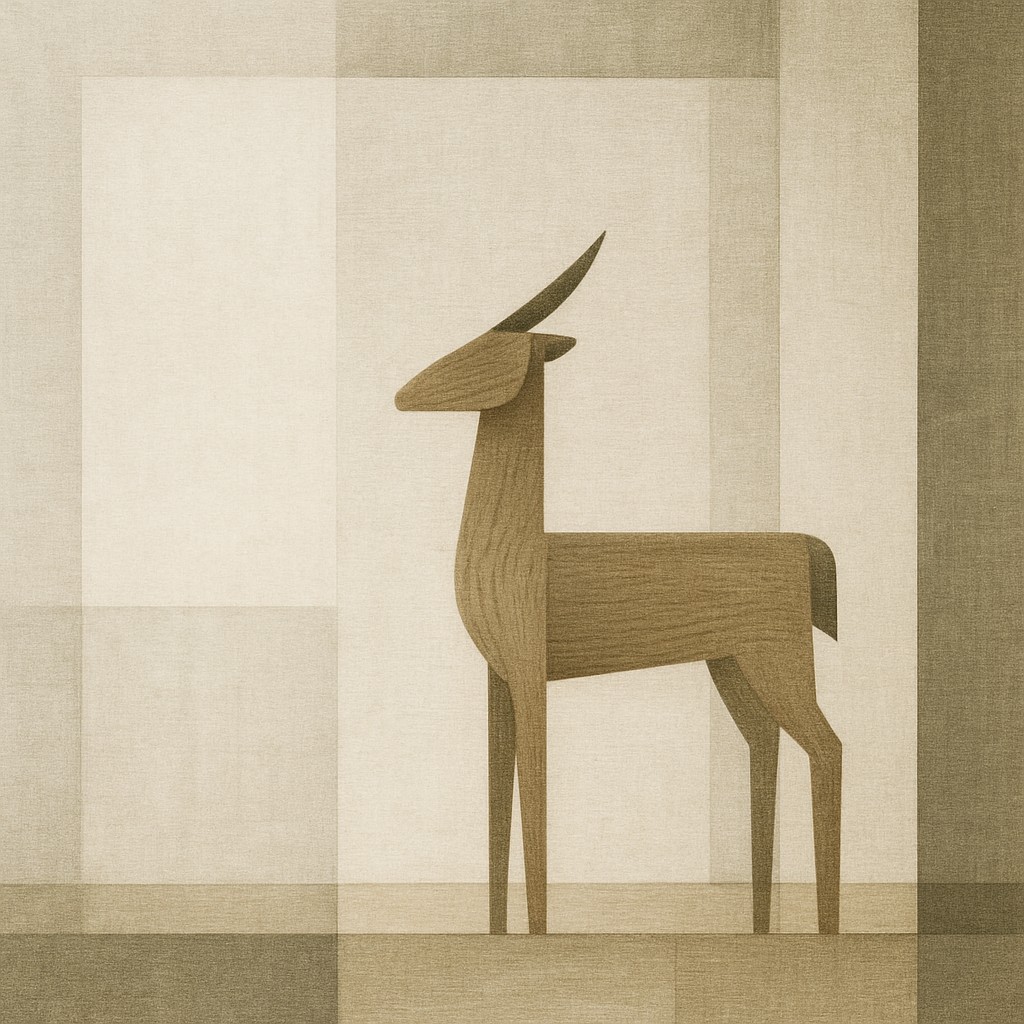 animal standing in natural pose