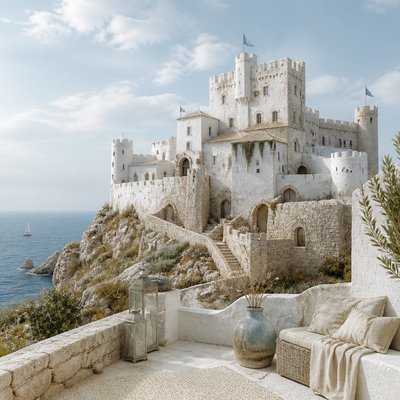 majestic castle on a hilltop