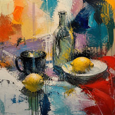 still life with everyday objects