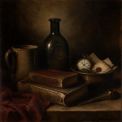 still life with everyday objects