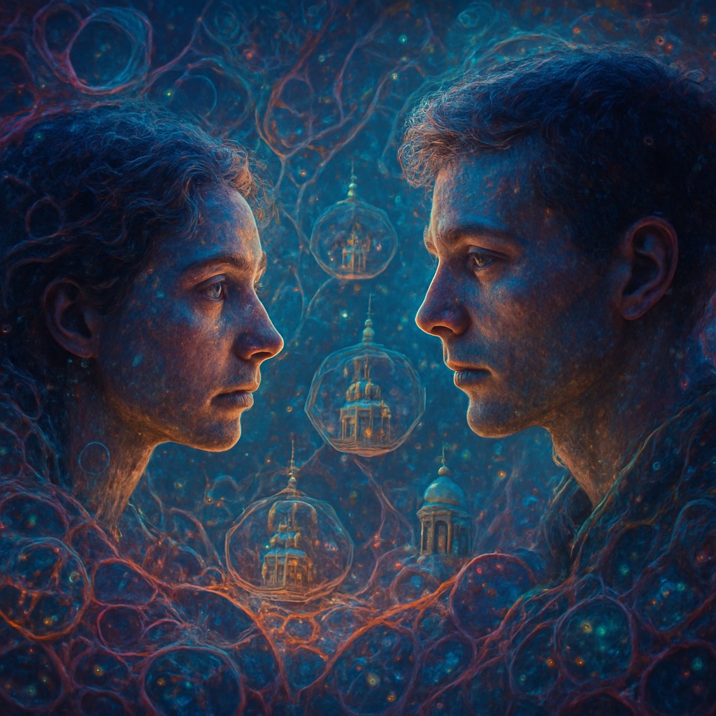 portrait of two people together
