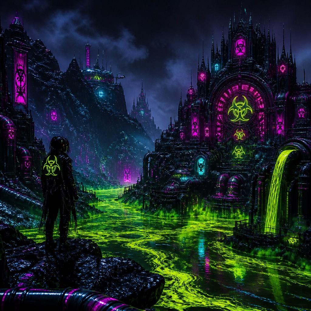 wide landscape with natural scenery — Cybergoth Aesthetic