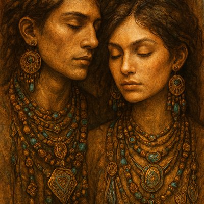 portrait of two people together