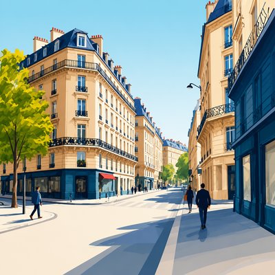 Vector Digital Art Style Style Transfer Example