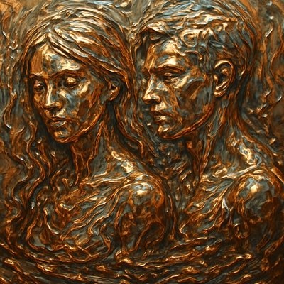 portrait of two people together