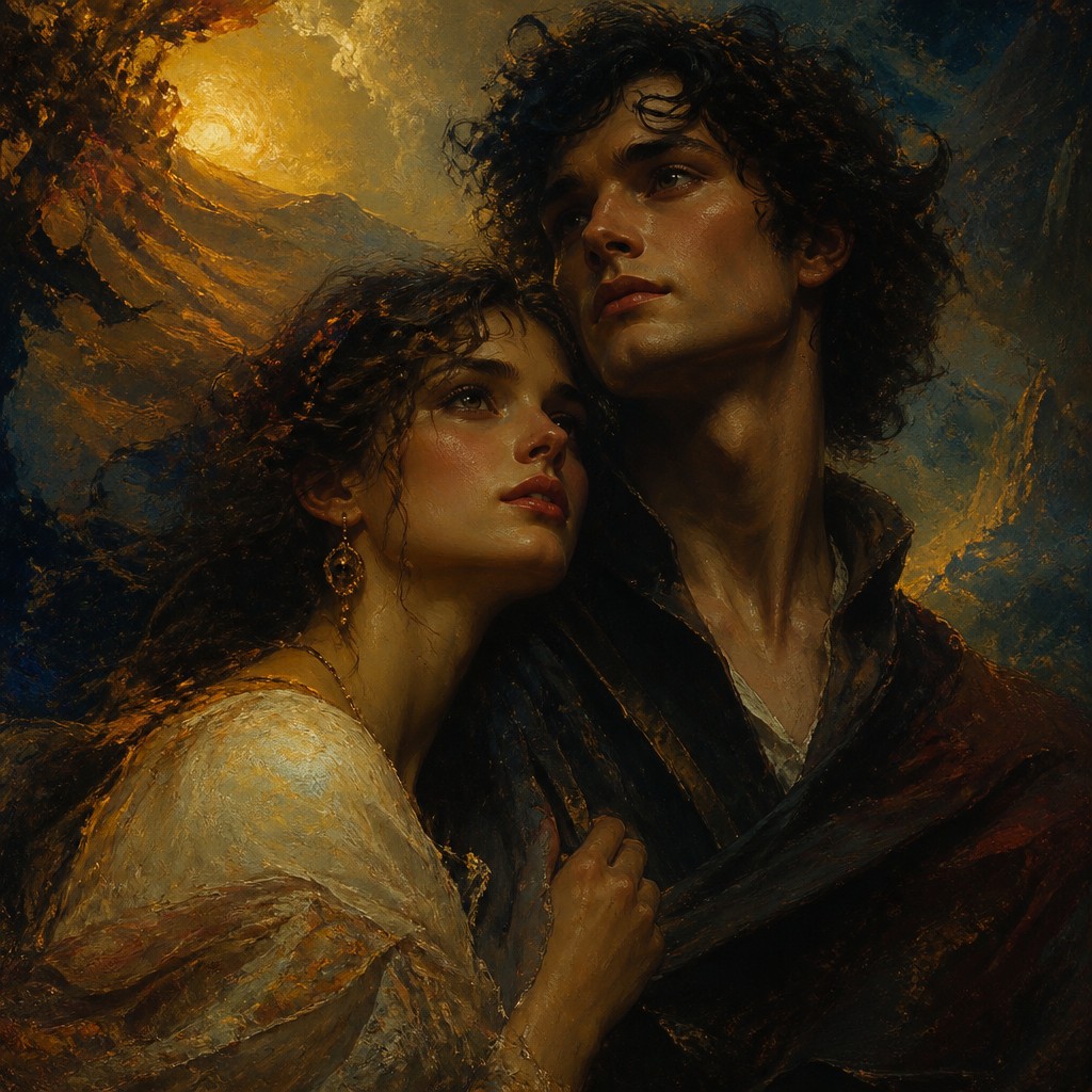 portrait of two people together