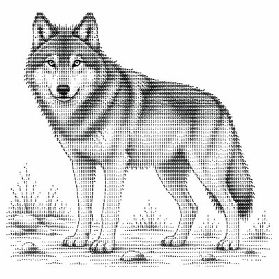 animal standing in natural pose