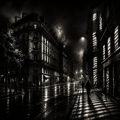 Film Noir Aesthetic Style Transfer Example
