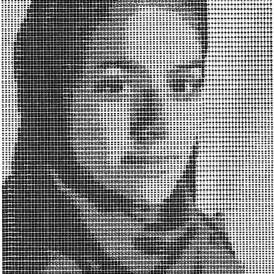 a black and white photo of a man