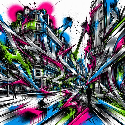 Wildstyle Graffiti Street Art Style Style Transfer Example