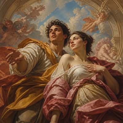 portrait of two people together