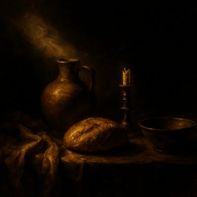still life with everyday objects