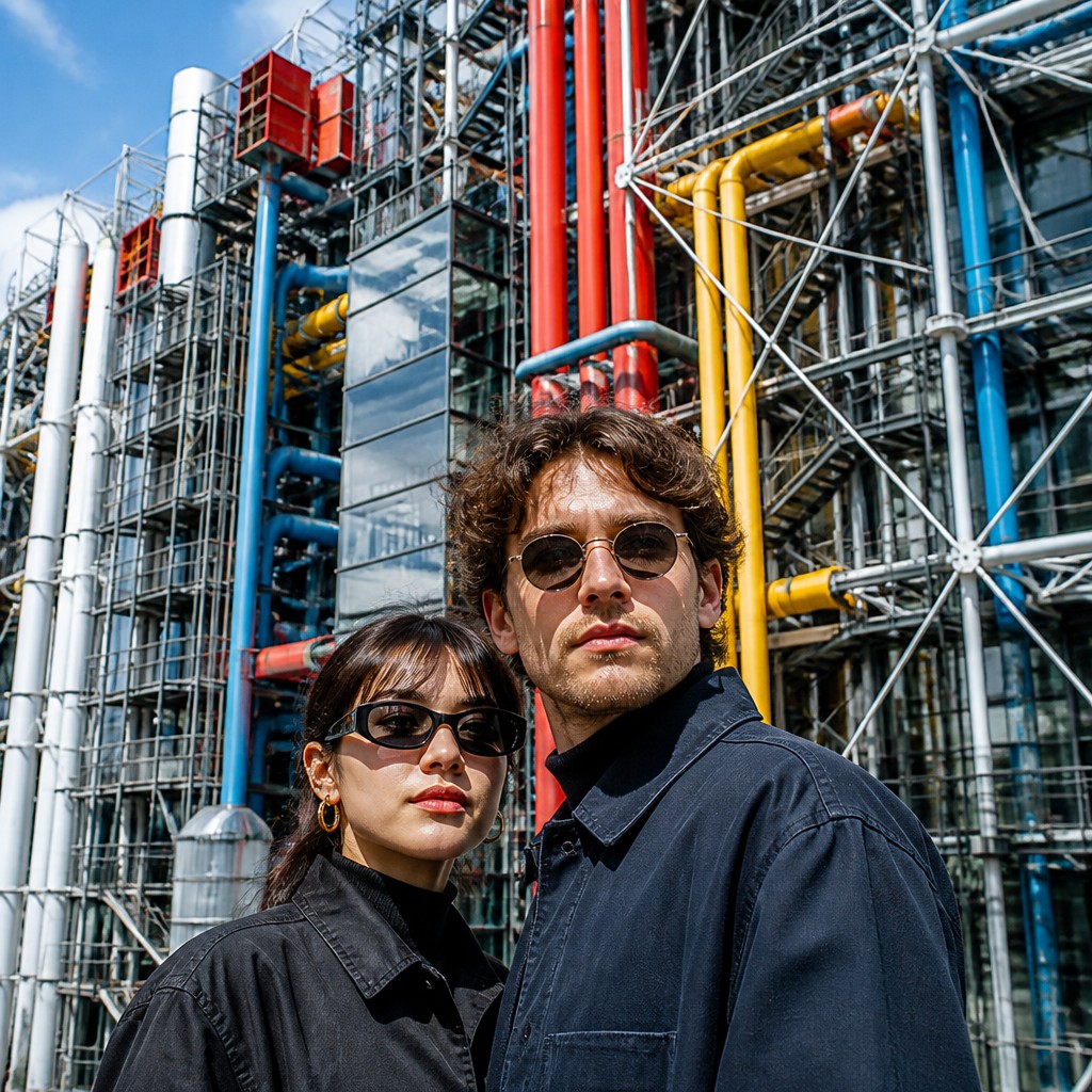 portrait of two people together — High-Tech Architecture