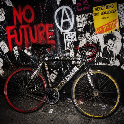 bicyle resting against a wall — Punk Fashion Style