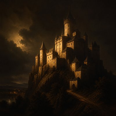 majestic castle on a hilltop