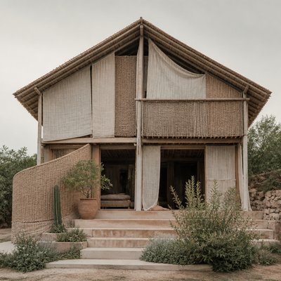 house with front view — Sustainable Fashion Design