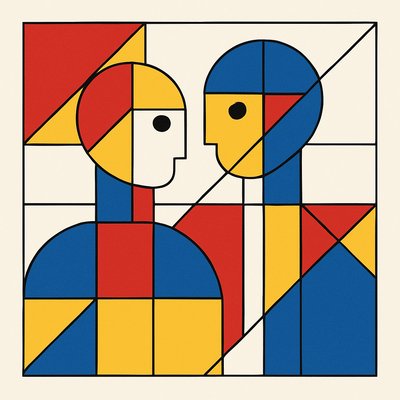 portrait of two people together