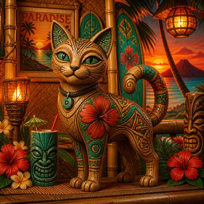 animal standing in natural pose — Tiki Aesthetic