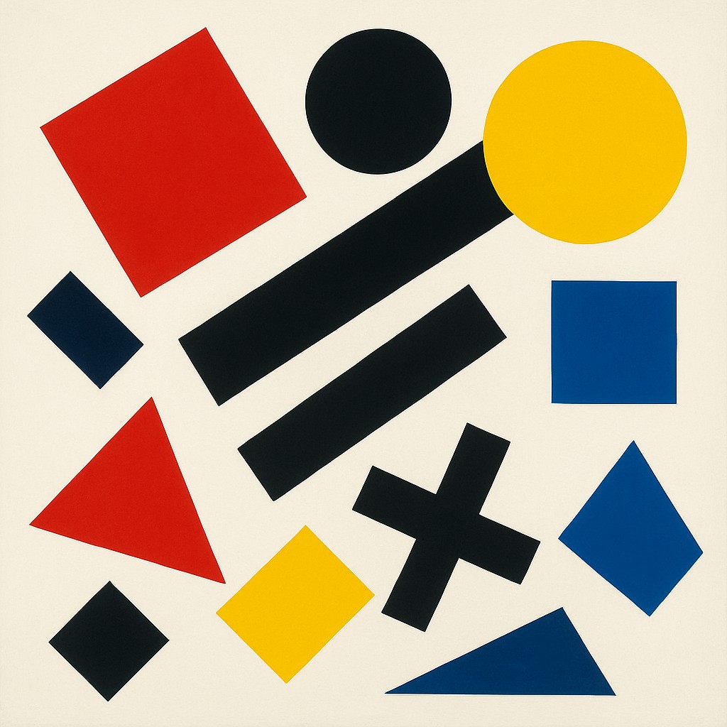 Suprematism Art Style Style Transfer Example