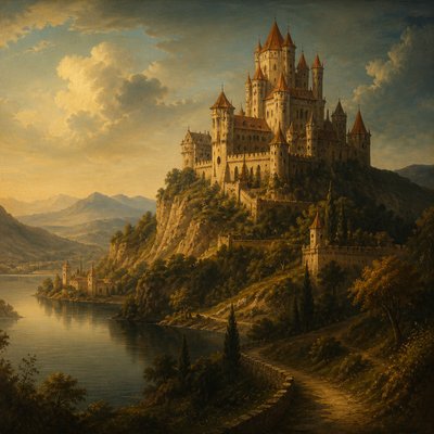 majestic castle on a hilltop