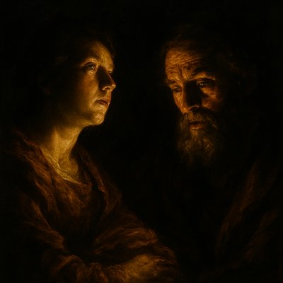 portrait of two people together