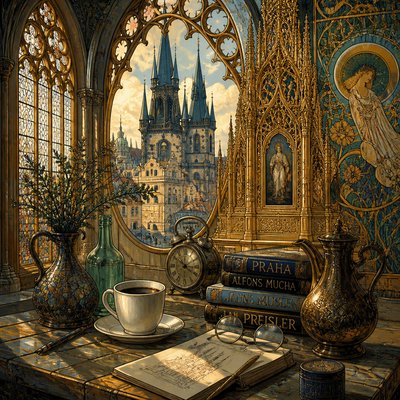 still life with everyday objects — Prague Art Style