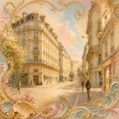 Rococo Classical Art Style Style Transfer Example