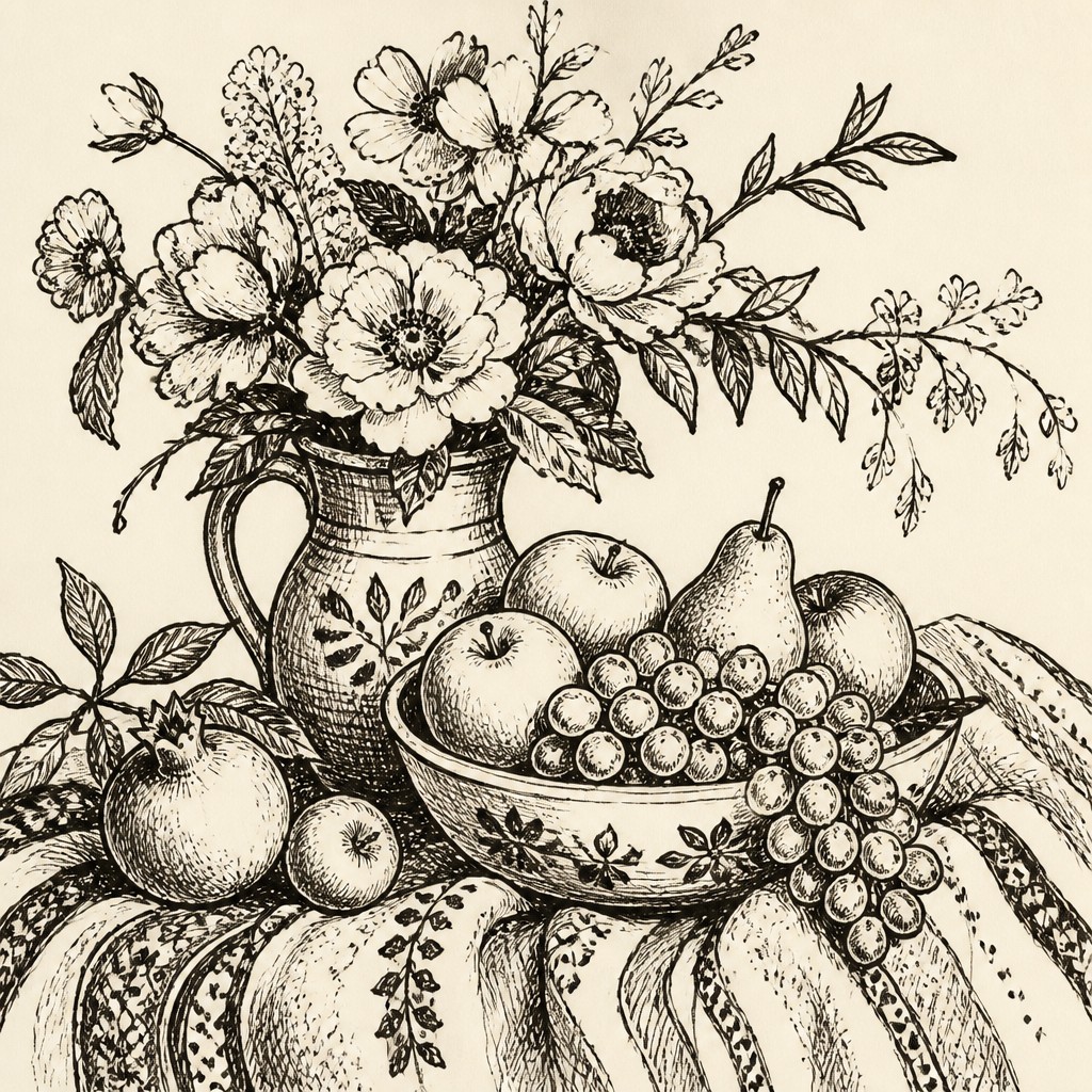 Pen and Ink Drawing Style example artwork 3