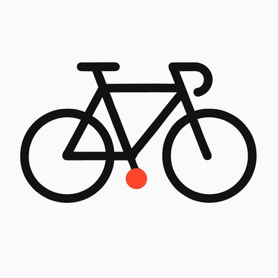bicyle resting against a wall