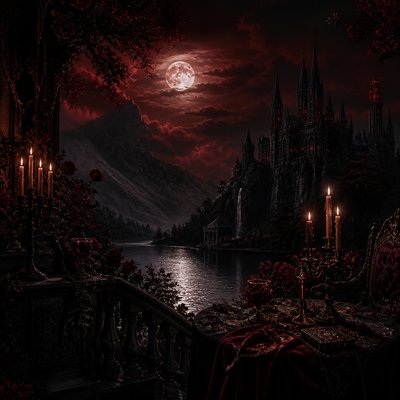 wide landscape with natural scenery — Vampirecore Aesthetic