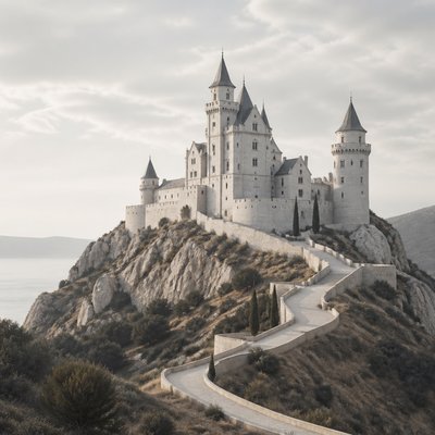 majestic castle on a hilltop