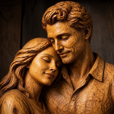 portrait of two people together