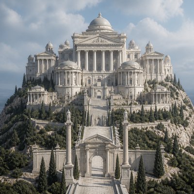 majestic castle on a hilltop