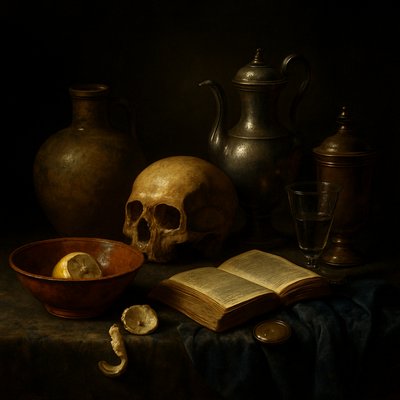 still life with everyday objects