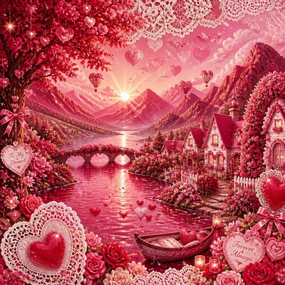 wide landscape with natural scenery — Lovecore Aesthetic
