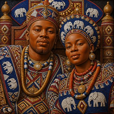 portrait of two people together
