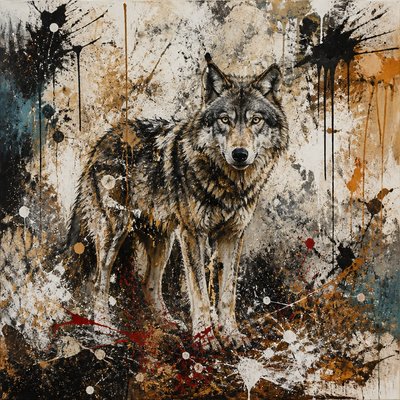animal standing in natural pose — Randomness Art Style