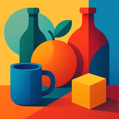 still life with everyday objects