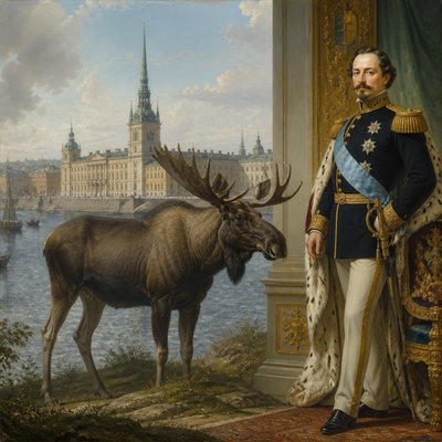 animal standing in natural pose — Stockholm Art Style