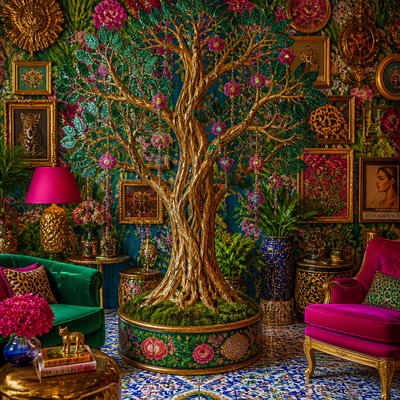 a tree in nature — Maximalist Interior Design
