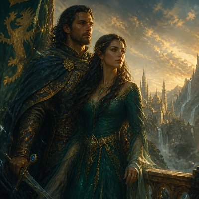portrait of two people together