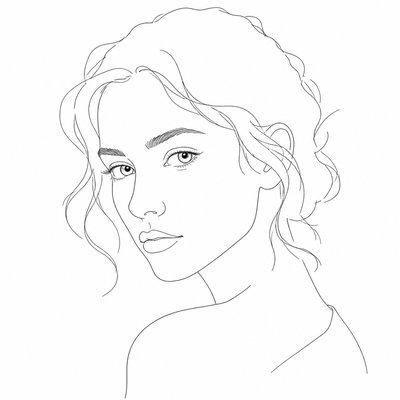 Contour Line Drawing Style 1