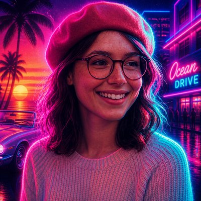 Miami Vice Style Transfer Example
