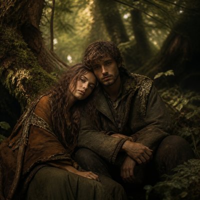 portrait of two people together