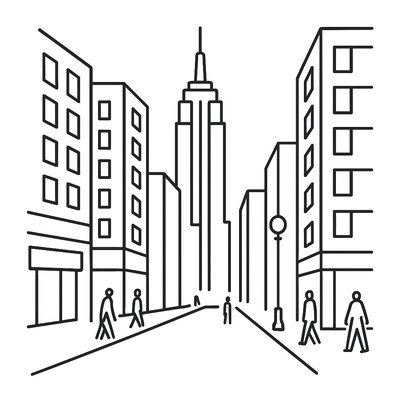 Line Art Icon Design Style Transfer Example