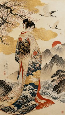 full-length portrait of an elegant figure