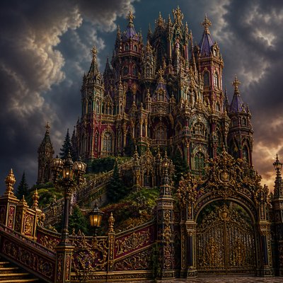 majestic castle on a hilltop