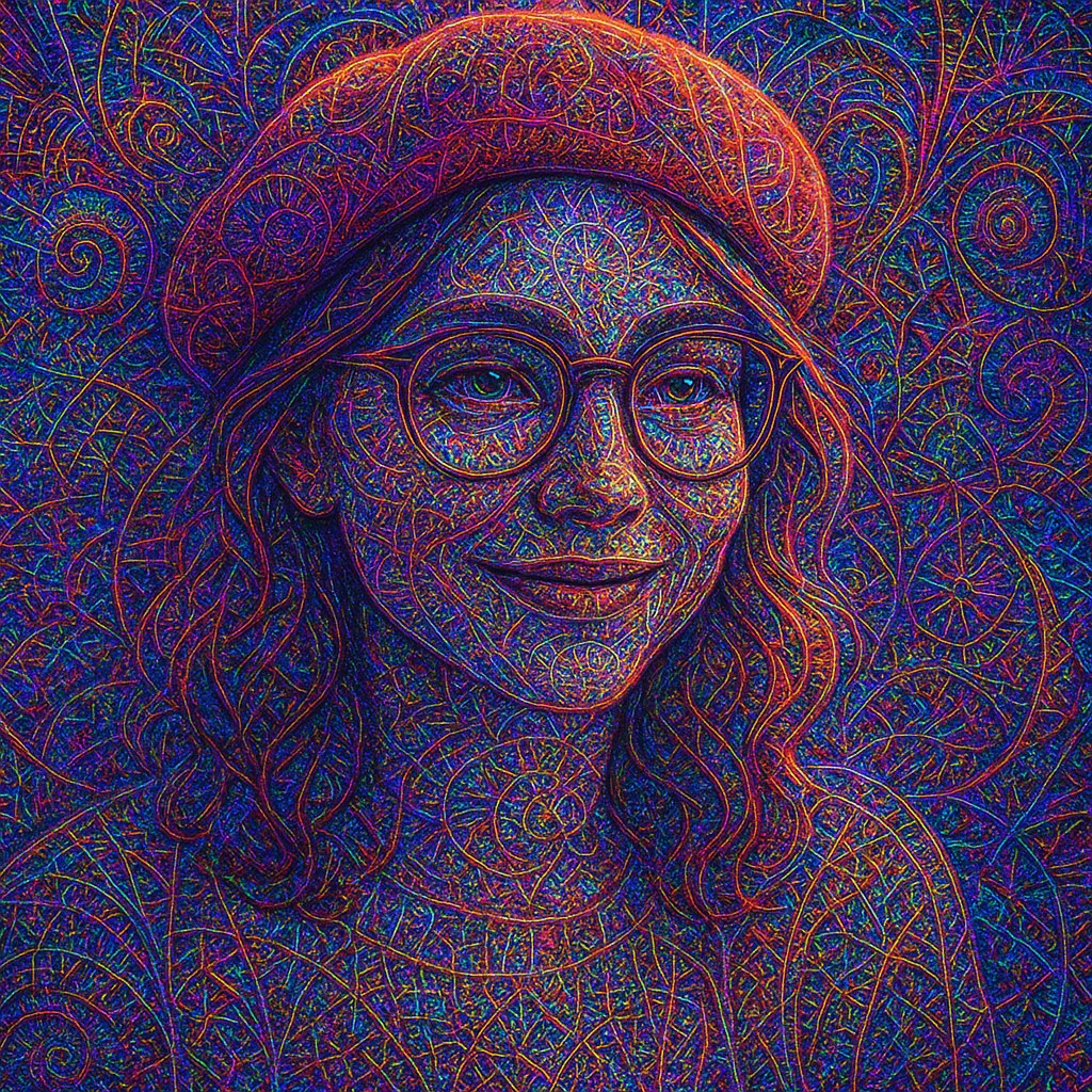 Fractal Abstract Art Style Style Transfer Example