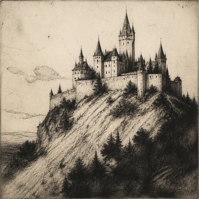 majestic castle on a hilltop